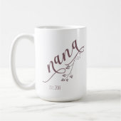 脚本モダンnana年間の設立 コーヒーマグカップ (左)
