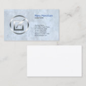 脚本家のはっきりしたクイルアイコン名刺 名刺 (正面/裏面)