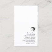 脚本家の文学芸術モノグラムはっきりした 名刺 (裏面)