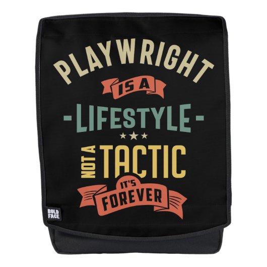 脚本家の肩書きギフト バックパック (正面)