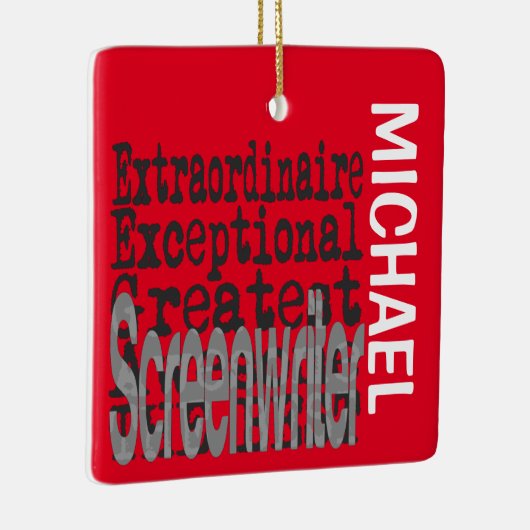 脚本家の超常的カスタム セラミックオーナメント (右)