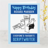 脚本家へのハッピーバースデー カード (黄色い花)