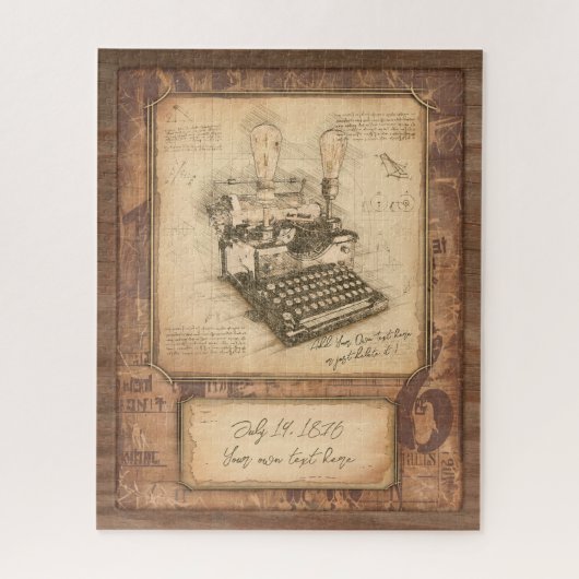 脚本家/脚本家ヴィンテージアートギフト ジグソーパズル (縦)