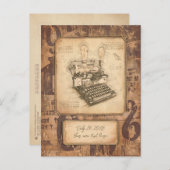 脚本家/脚本家ヴィンテージアートギフト ポストカード (正面/裏面)