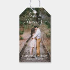 脚本愛と感謝してい2枚結婚の写真ありがとう ギフトタグ