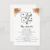 脚本素朴秋のフローラ秋inラブズ結婚 エンクロージャーカード (正面/裏面)