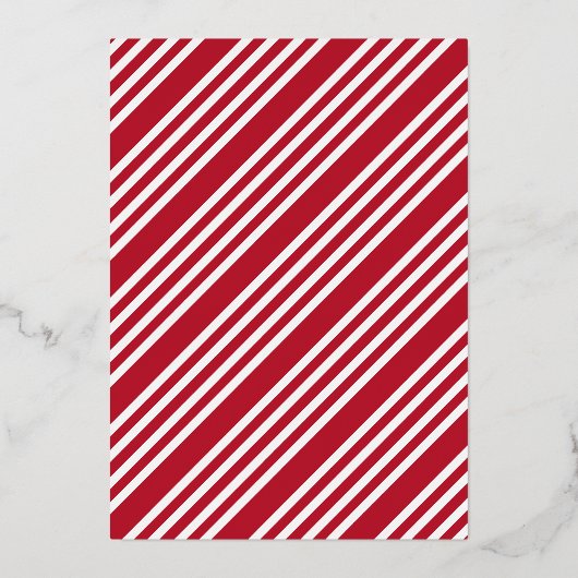 脚本金ゴールドメリークリスマスポートレート写真 箔シーズンカード (裏面)