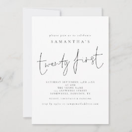 脚本21歳の誕生日パーティー 招待状