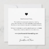 脚本 ウェディングプランの縮小のお知らせ 案内状 (裏面)