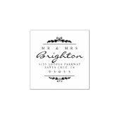 脚本・オーナメント氏結婚差出人住所 ラバースタンプ (インプリント)