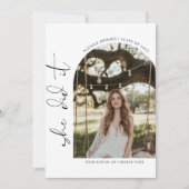 脚本:彼女がミニマルな卒業女写真をやった 招待状 (正面)