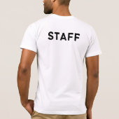 脚注スタッフシャツ Tシャツ (裏面)