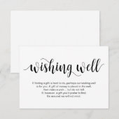 脚素朴本，黒，結婚お願い エンクロージャーカード (正面/裏面)