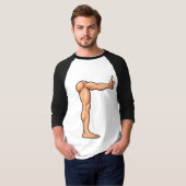脚肩讃えラグランTシャツ Tシャツ (正面フル)