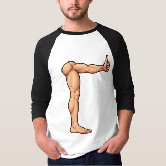 脚肩讃えラグランTシャツ Tシャツ