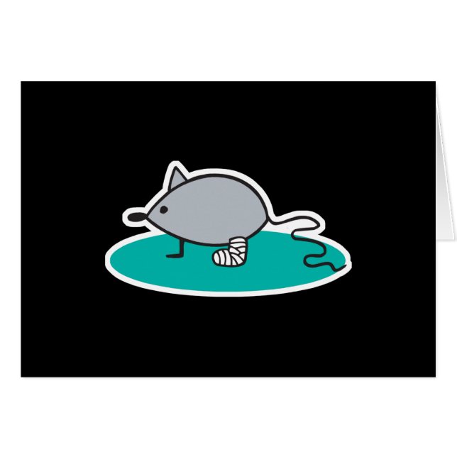 脚間抜けを折ったマウス (正面横)