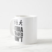 脛骨高原 強靭な回復 野球Tシャツ コーヒーマグカップ (正面左)