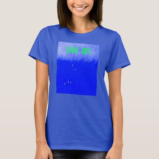 脱げ!波Tシャツをキャッチ Tシャツ (正面)