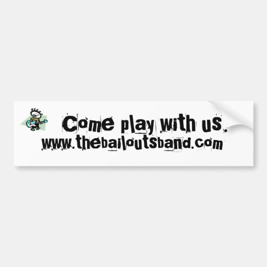 脱出のバンパーステッカー バンパーステッカー (正面)