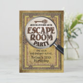 脱出ゲームパーティー表裏招待状 招待状 (スタンド正面)