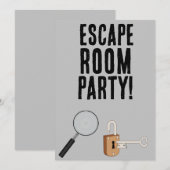 脱出ゲーム カスタムパーティー 招待状 (正面/裏面)