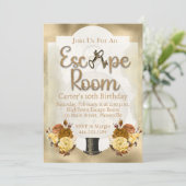 脱出ゲーム ミステリー 誕生日 招待状 子供 ティーン (スタンド正面)