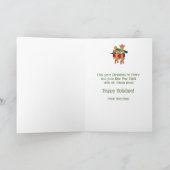 脱出ジンジャーブレッドマンおもしろいクリスマスカード シーズンカード (内部)