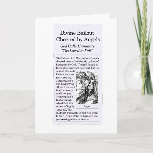 "脱出テーマ"のクリスマスカード シーズンカード (正面)