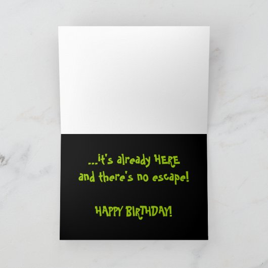 脱出不可誕生日 カード (内部)