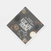 脱出室の誕生日パーティー スタンダードランチョンナプキン (角)