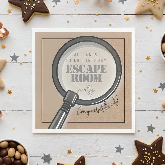 脱出室の誕生日パーティー スタンダードランチョンナプキン