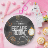 脱出室の誕生日パーティー ペーパープレート (パーティー)