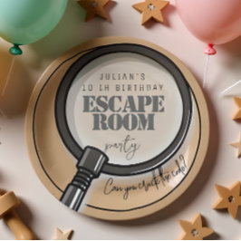 脱出室の誕生日パーティー ペーパープレート