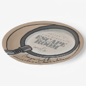 脱出室の誕生日パーティー ペーパープレート (アングル)