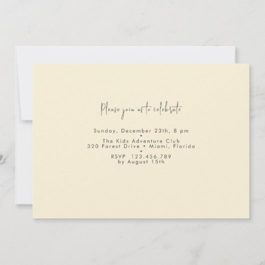 脱出室の誕生日 招待状 (裏面)