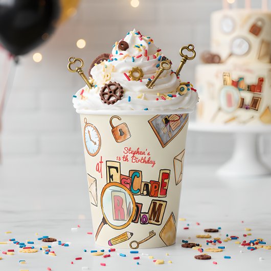 脱出室の誕生日 紙コップ