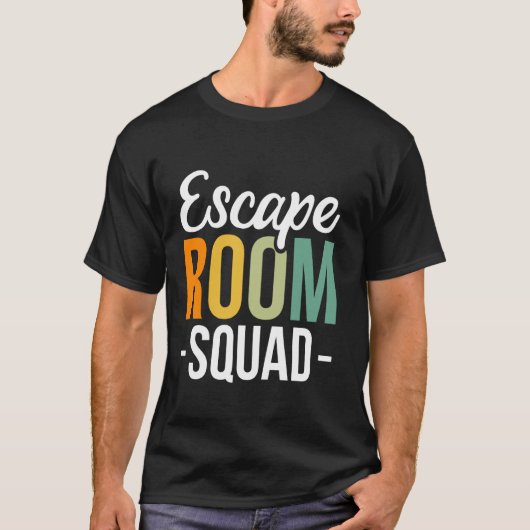 脱出室分隊ミステリーゲームの問題解決 Tシャツ (正面)