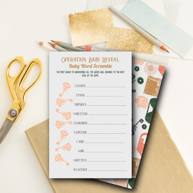 脱出室性別が単語のスクランブルを明らかにする (クリエイターアップロード済み)