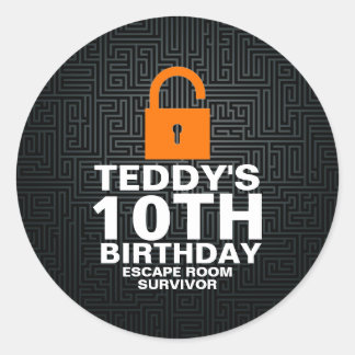 脱出室殺人事件ミステリーゲーム誕生日パーティー ラウンドシール