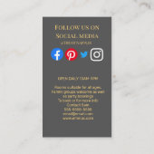 脱出室脱出魔法手掛かり刑事 名刺 (裏面)