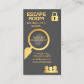 脱出室脱出魔法手掛かり刑事 名刺 (正面)