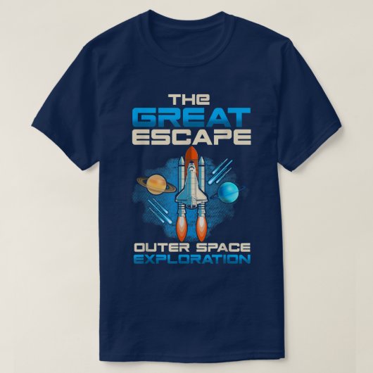 脱出素晴らし外宇宙探査ロケットAst Tシャツ (デザイン正面)