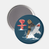 脱出素晴らし – クマのサメ騎兵 マグネット (正面/裏面)