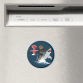 脱出素晴らし – クマのサメ騎兵 マグネット (インサイチュ (食洗機))