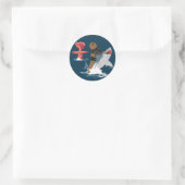 脱出素晴らし – クマのサメ騎兵 ラウンドシール (バッグ)