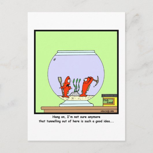 脱出素晴らし：金魚の漫画 ポストカード (正面)