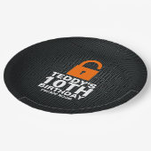 脱出部屋の誕生会の殺人事件推理小説のゲーム ペーパープレート (アングル)