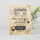 脱出部屋の誕生日のパーティの招待状の糸口のスパイ 招待状 (スタンド正面)
