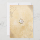 脱出部屋の誕生日のパーティの招待状の糸口のスパイ 招待状 (裏面)