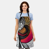 脱帽 エプロン (着用した状態)